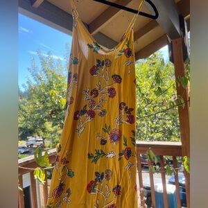 Old Navy Yellow Floral Maxi Dress